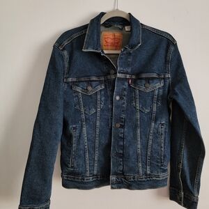 Levi's trucker ex-boyfriend women Small denim Jacket customized